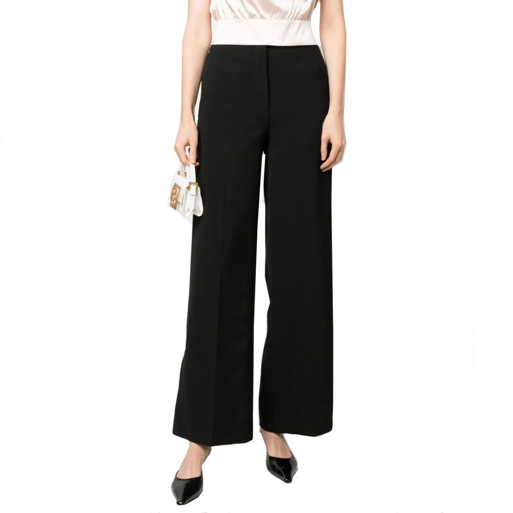BLANCA VITA Schwarze Freizeithose aus Elasthan