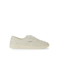 Bottega Veneta Weiße Kalbsleder Low-Top-Sneaker