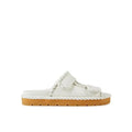 Bottega Veneta Weiße Sandalen aus Lammleder