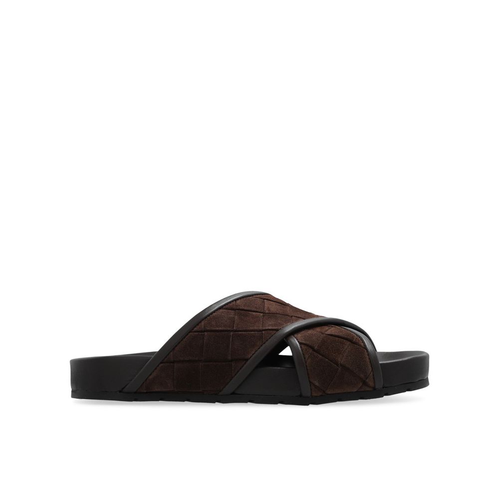 Bottega Veneta Brown Lambskin Sandals