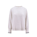 Brunello Cucinelli Weicher Kaschmirpullover in Weiß