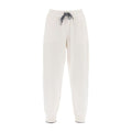 Brunello Cucinelli Weiße Kaschmir-Freizeithose
