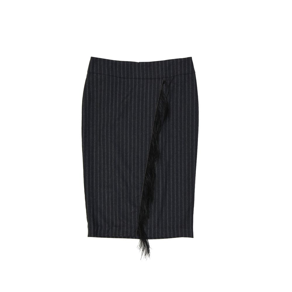 Brunello Cucinelli Grey Maxi Skirt in Pure Virgin Wool