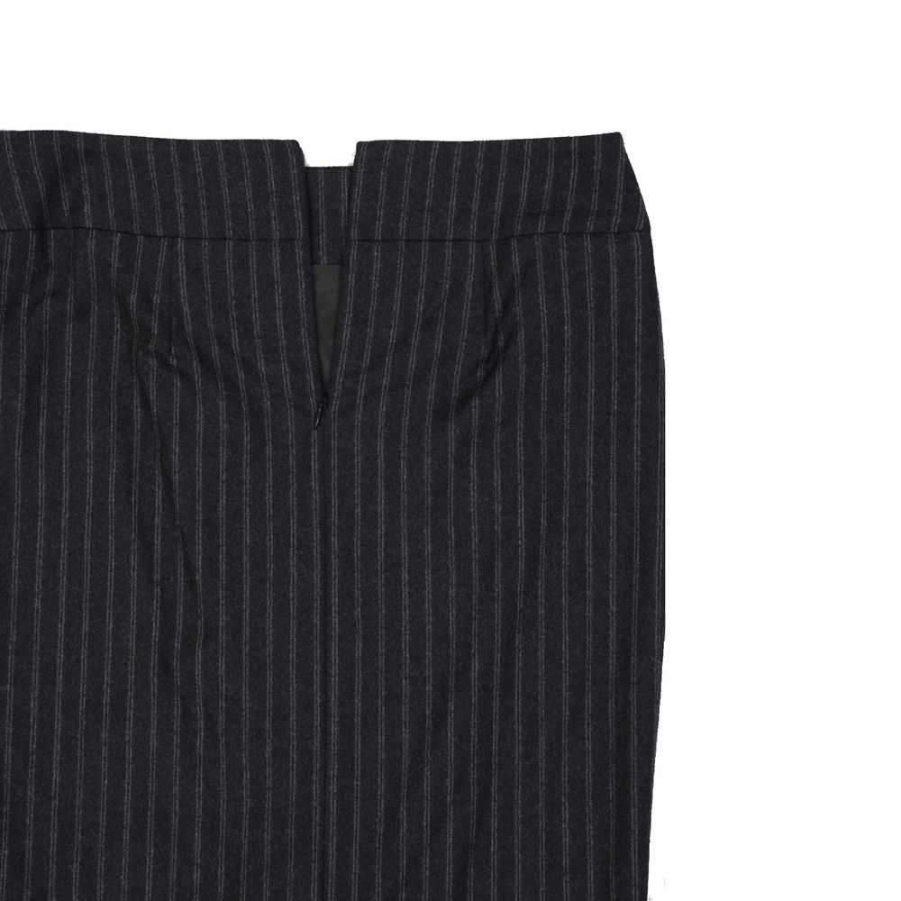 Brunello Cucinelli Grey Maxi Skirt in Pure Virgin Wool