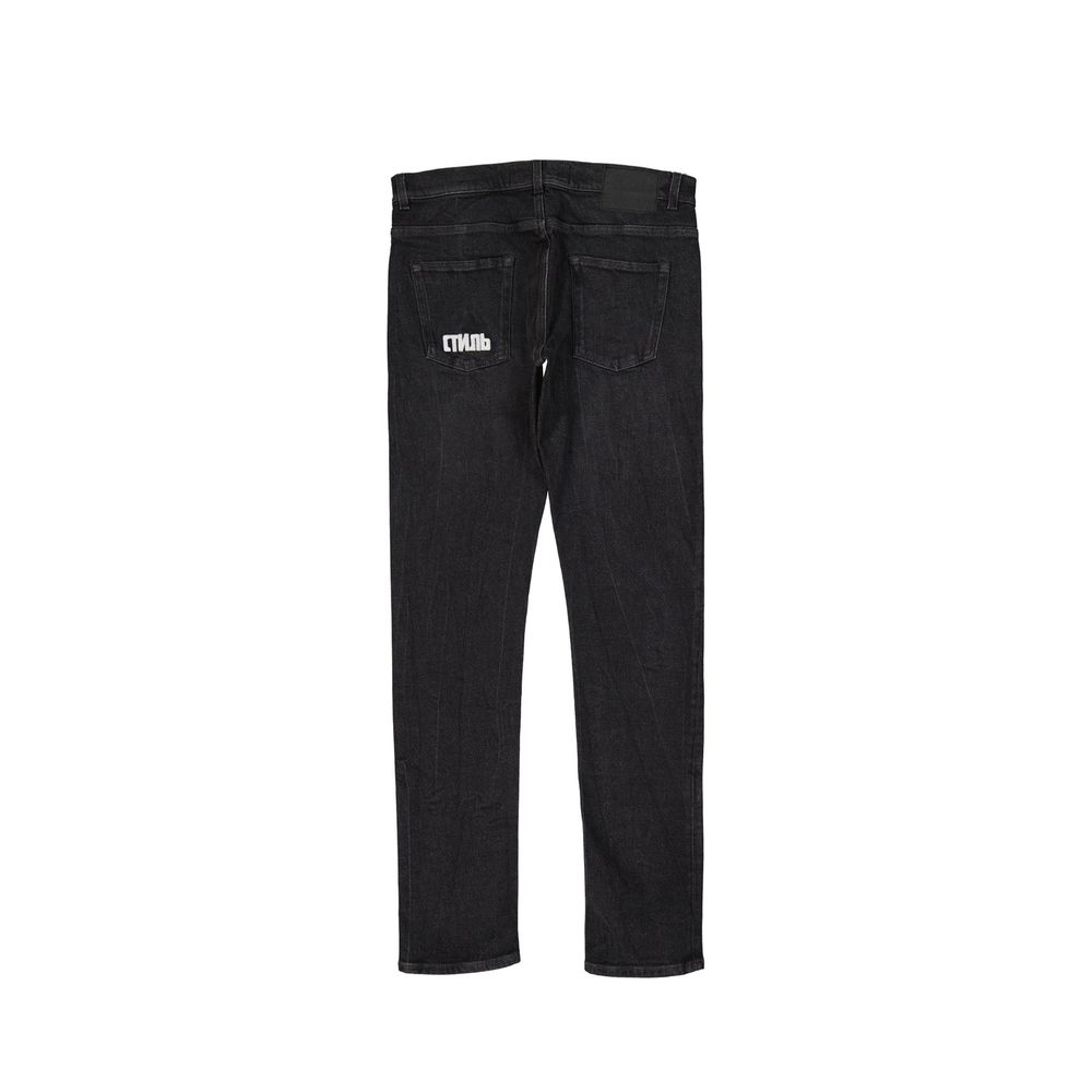 Heron Preston Black Slim-Fit Cotton Jeans