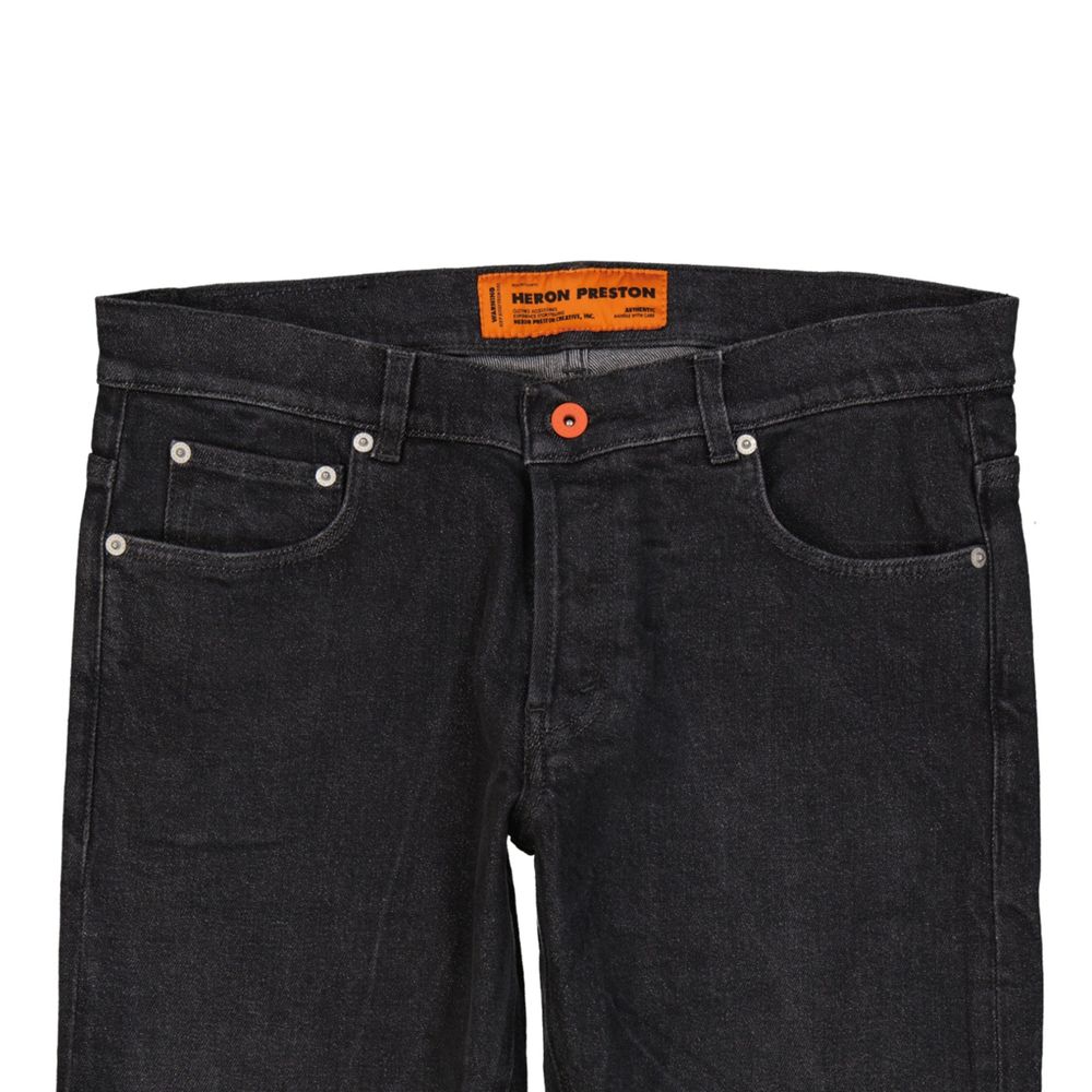 Heron Preston Black Slim-Fit Cotton Jeans