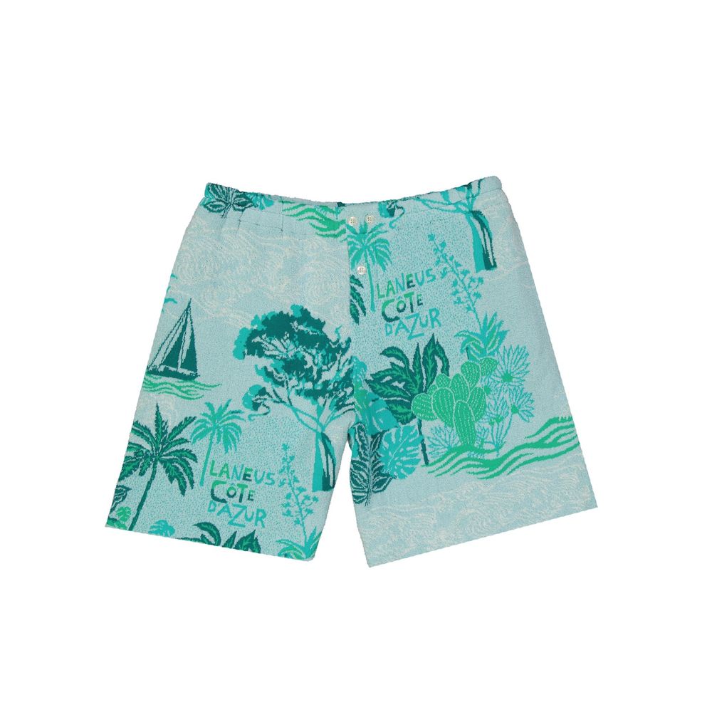 Laneus Two-Tone Cotton Shorts