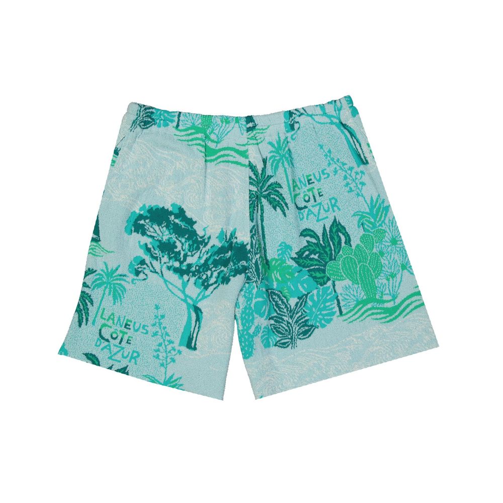 Laneus Two-Tone Cotton Shorts