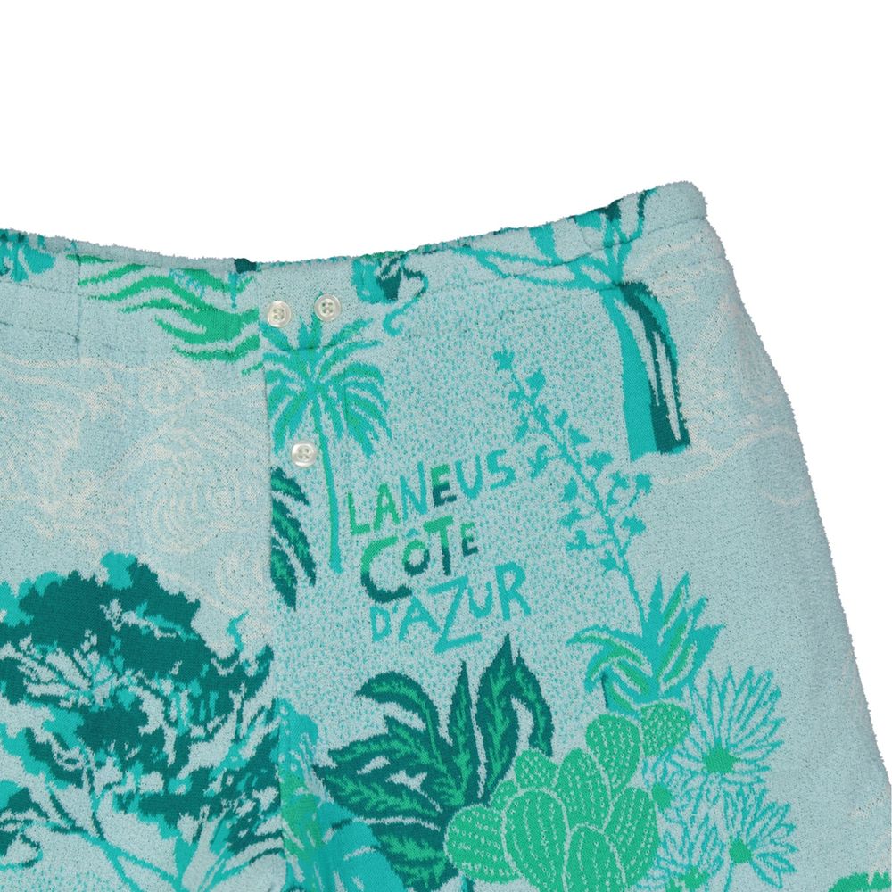 Laneus Two-Tone Cotton Shorts