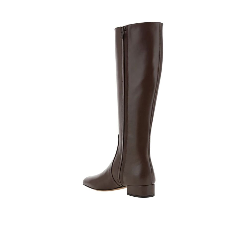 Valentino Garavani Brown Calf Leather Boots
