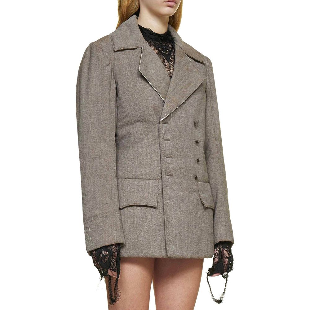 Maison Margiela Brauner Wollblazer