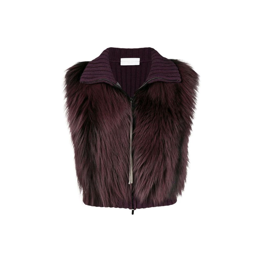 Fabiana Filippi Grey Sleeveless Merino Wool Jacket