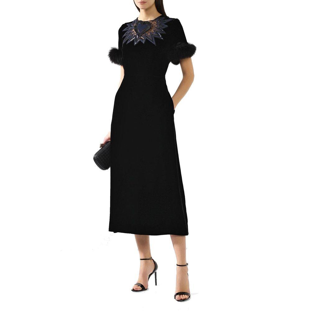 Fendi Schwarzes Cocktailkleid aus Viskose