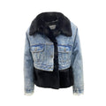 FORTE DEI MARMI COUTURE Blaue Jeansjacke aus Baumwolle