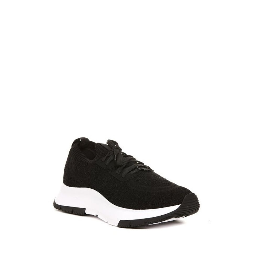 Gianvito Rossi Schwarze Sneaker aus Stoff