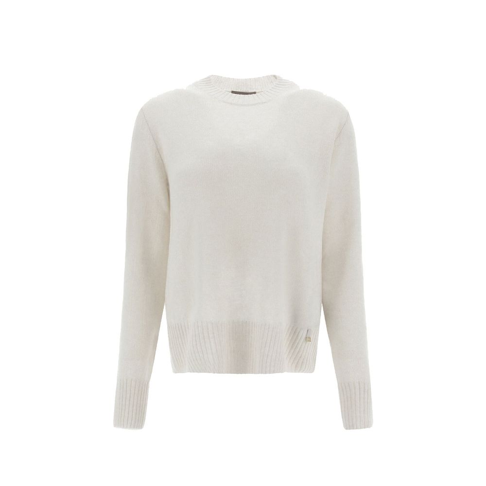 Herno Weicher Kaschmirpullover in Weiß