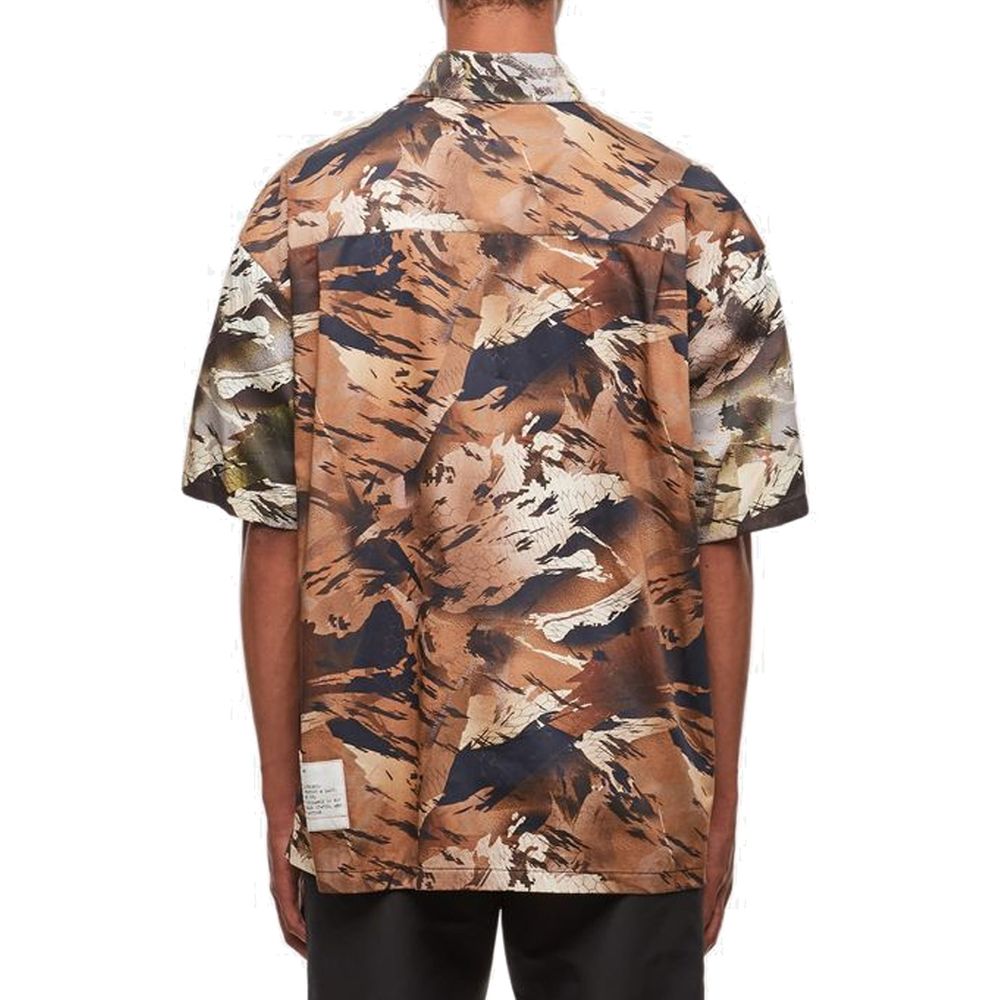 Heron Preston Two-Tone Cotton Patterned Shirt