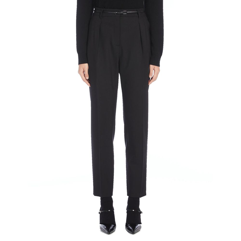 Max Mara Schwarze Hose aus Elasthan