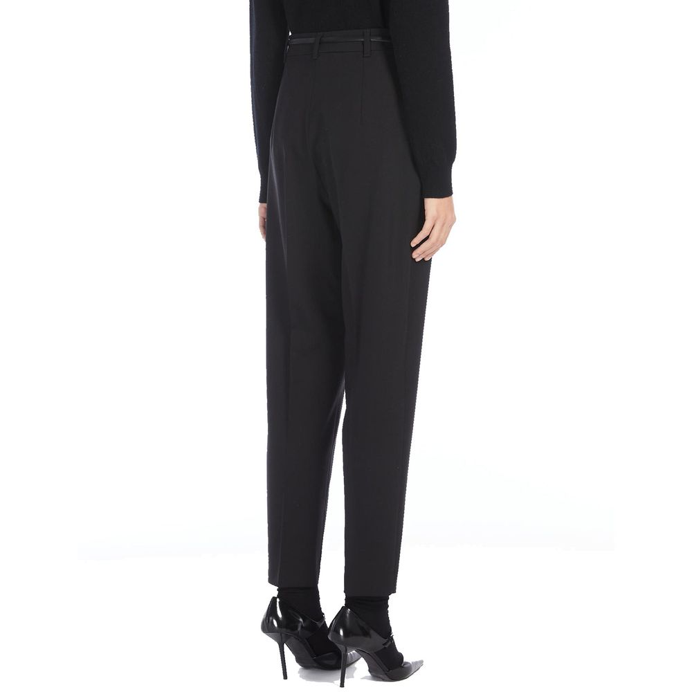 Max Mara Schwarze Hose aus Elasthan