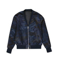 Neil Barrett blue polyester bomber jacket