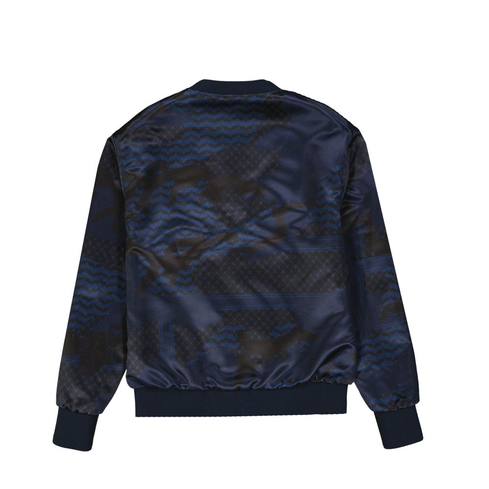 Neil Barrett blue polyester bomber jacket