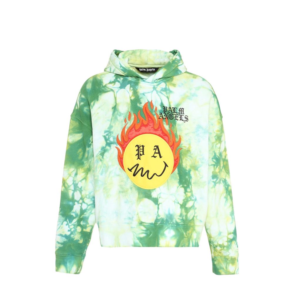 Palm Angels Zweifarbiger Baumwoll-Sweatshirt