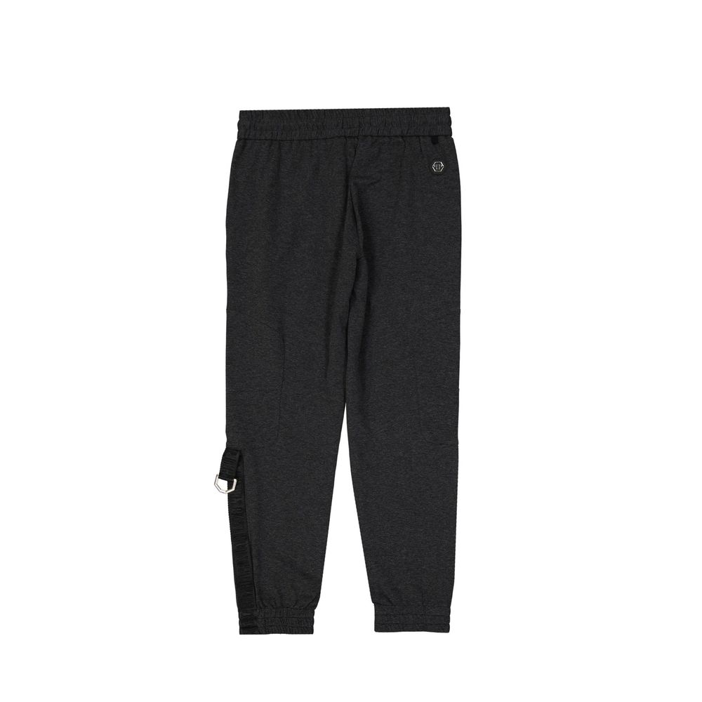 Philipp Plein Gray Cotton Joggers (Tracksuit Bottoms)