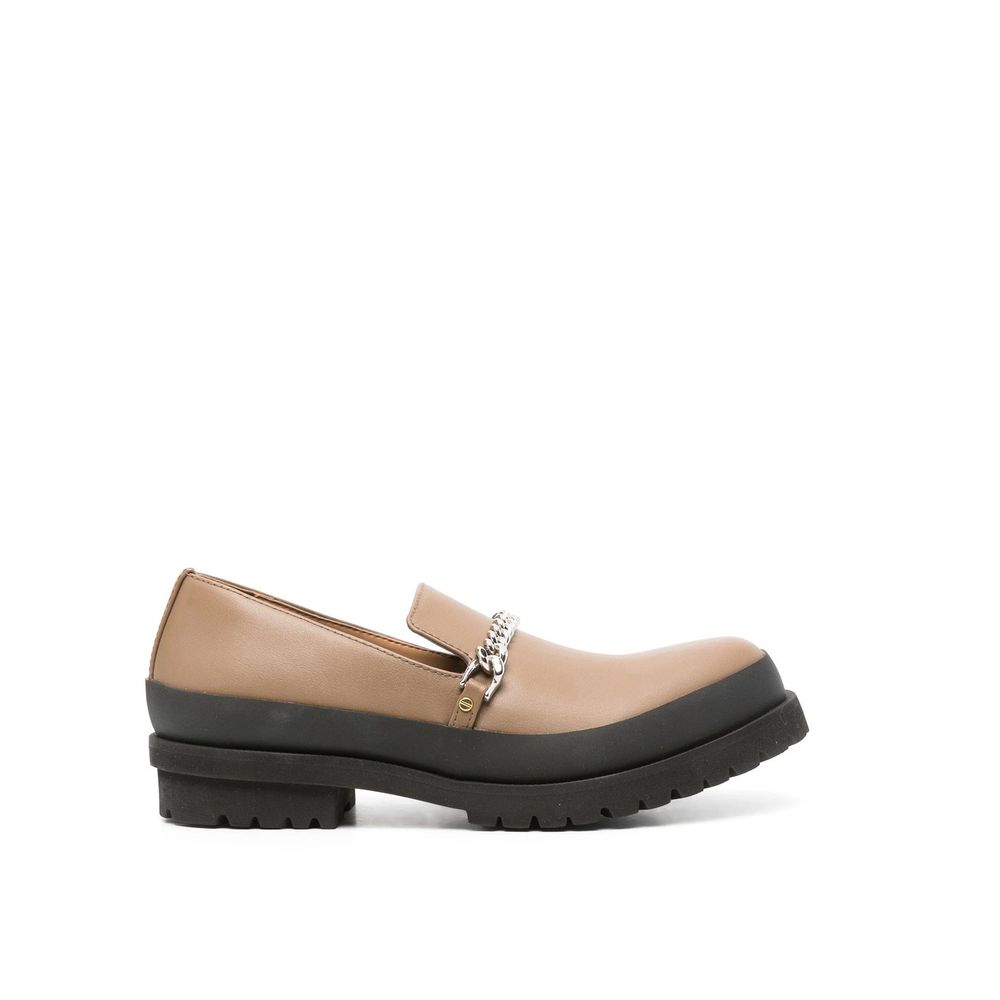 Stella McCartney Brown Slip-On Vegan Leather Loafers