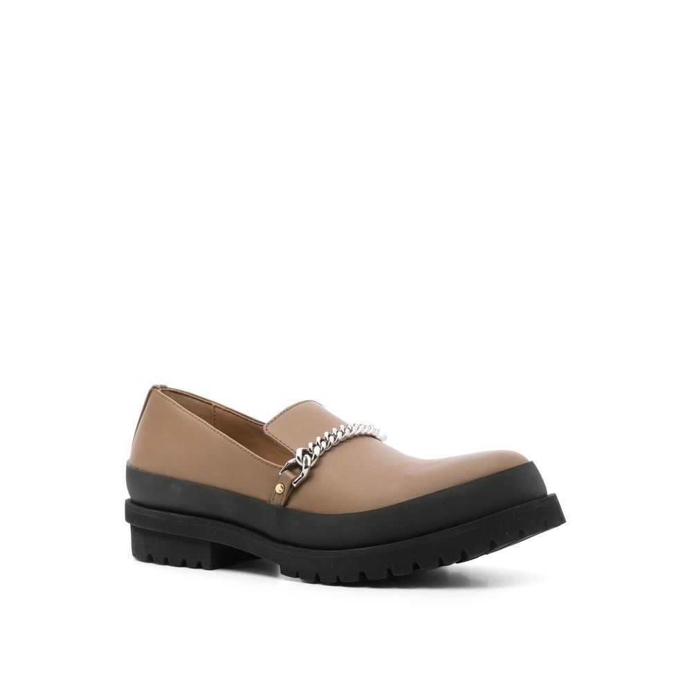 Stella McCartney Brown Slip-On Vegan Leather Loafers