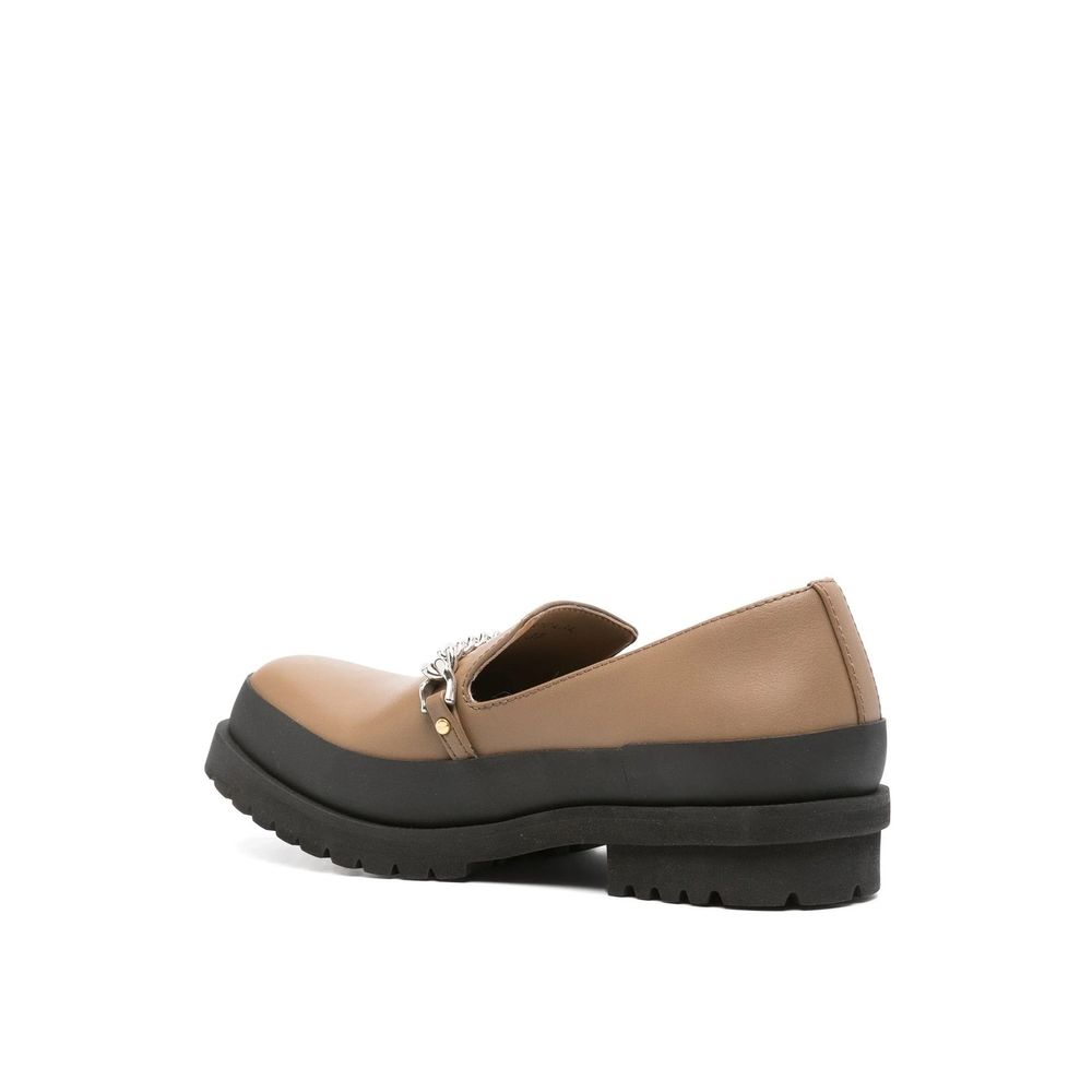 Stella McCartney Brown Slip-On Vegan Leather Loafers