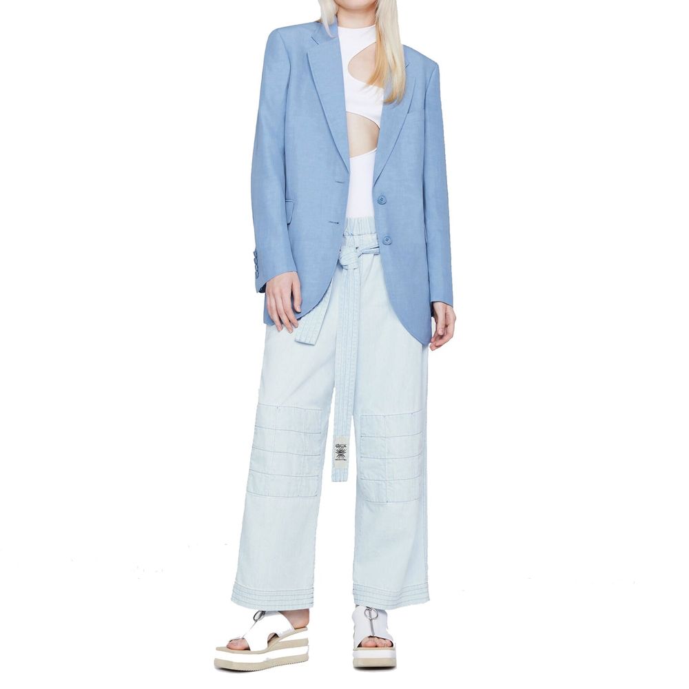 Stella McCartney Blue Cotton Leisure Trousers