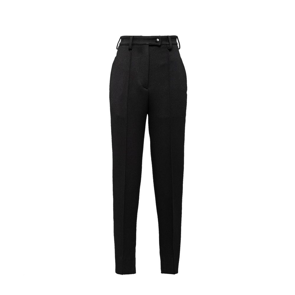 Prada Schwarze Hose aus reiner Schurwolle