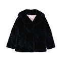 Alberta Ferretti Blauer Kaninchenfellmantel