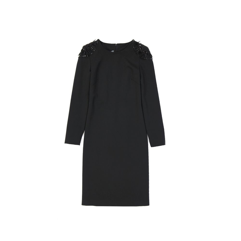 Alberta Ferretti Schwarzes Casual-Kleid aus Elasthan