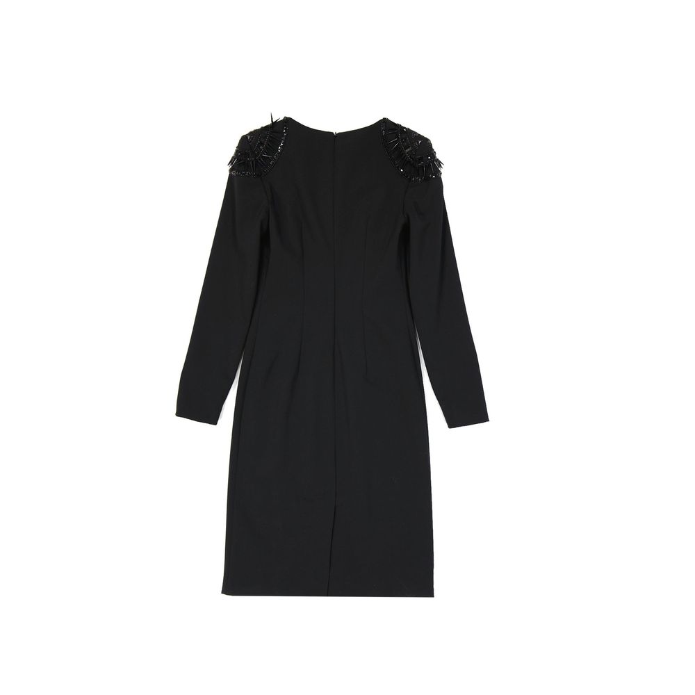 Alberta Ferretti Schwarzes Casual-Kleid aus Elasthan