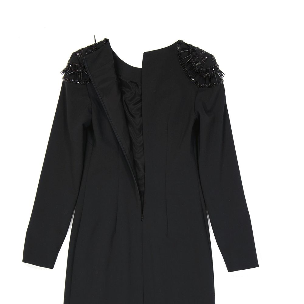 Alberta Ferretti Schwarzes Casual-Kleid aus Elasthan