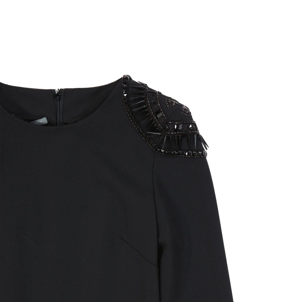 Alberta Ferretti Schwarzes Casual-Kleid aus Elasthan