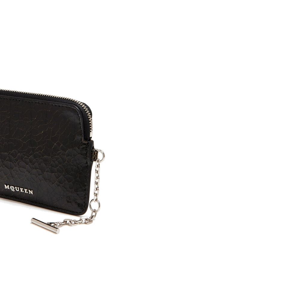 Alexander McQueen Black Calfskin Clutch