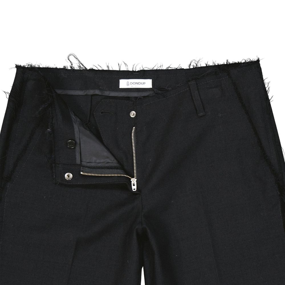 Dondup Black Pure Virgin Wool Bermuda Shorts