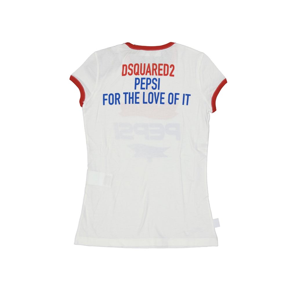 Dsquared² Weißes Baumwoll-T-Shirt