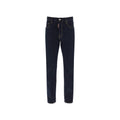 Dsquared² Straight-Cut Blue Cotton Jeans