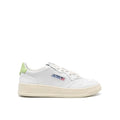 Autry Weiße Leder Low-Top-Sneaker