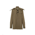 Prada Two-Tone Cotton Shirt Blouse