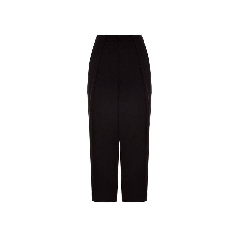 Balmain Black Viscose Casual Trousers