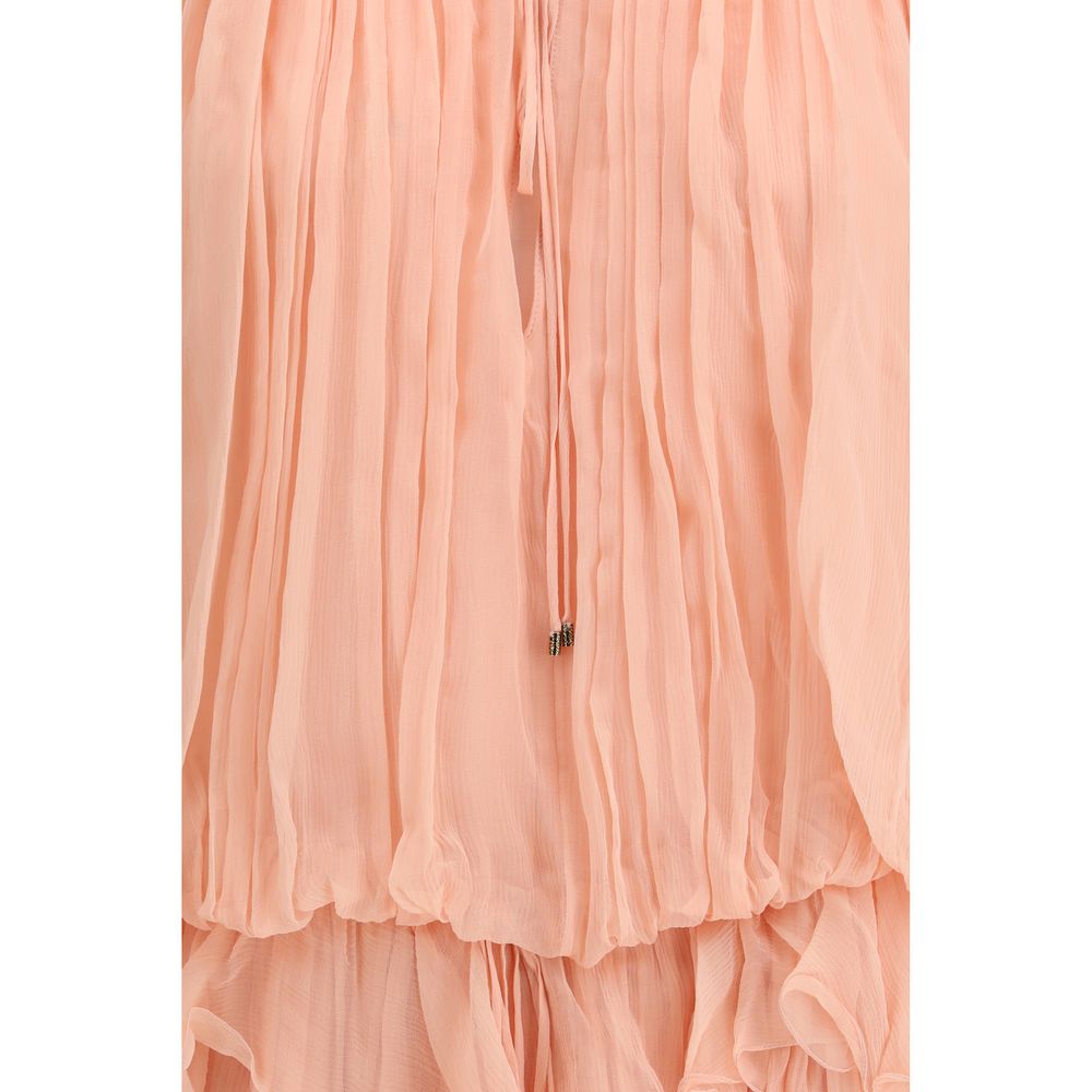 Chloé Mehrfarbiges Seiden-Freizeitkleid