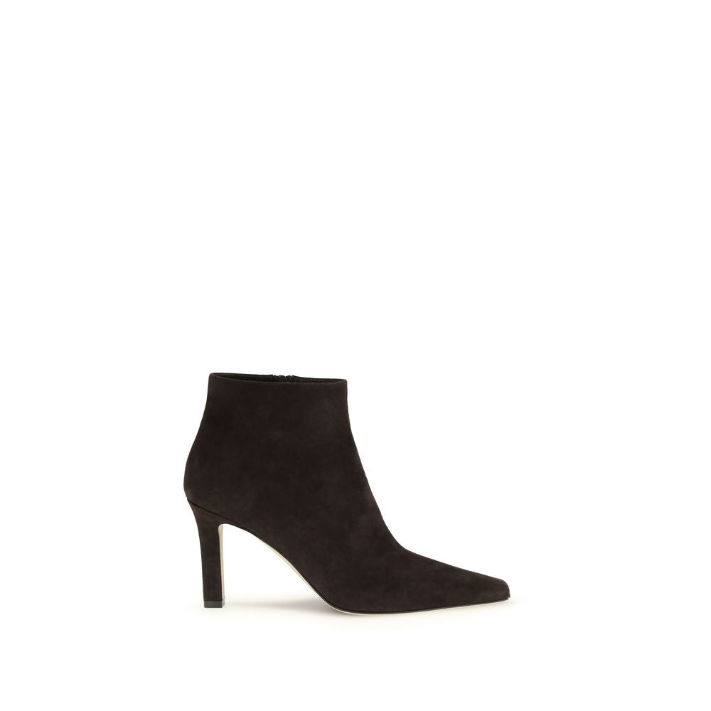 The Row Brown Goat Leather Ankle Boots