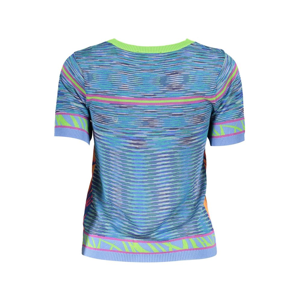 Desigual Blaues Baumwoll-T-Shirt