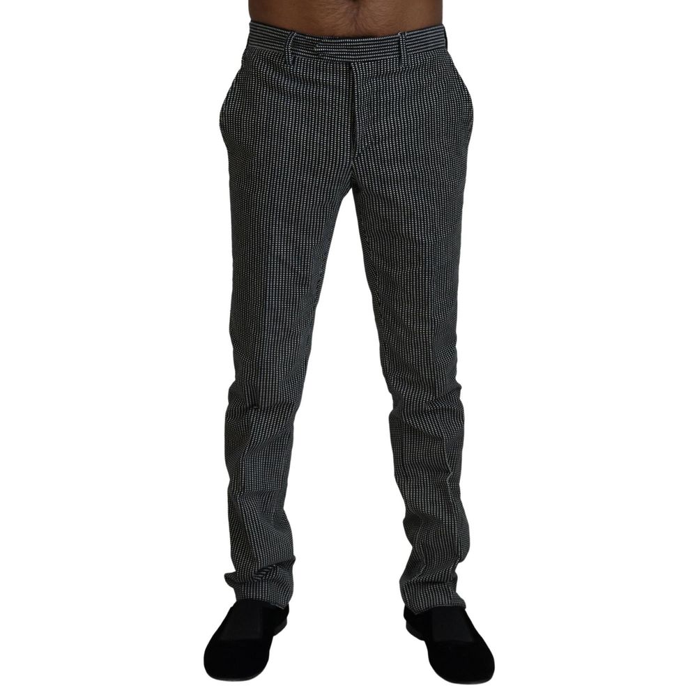 BENCIVENGA Schwarze Baumwoll-Stoffhose