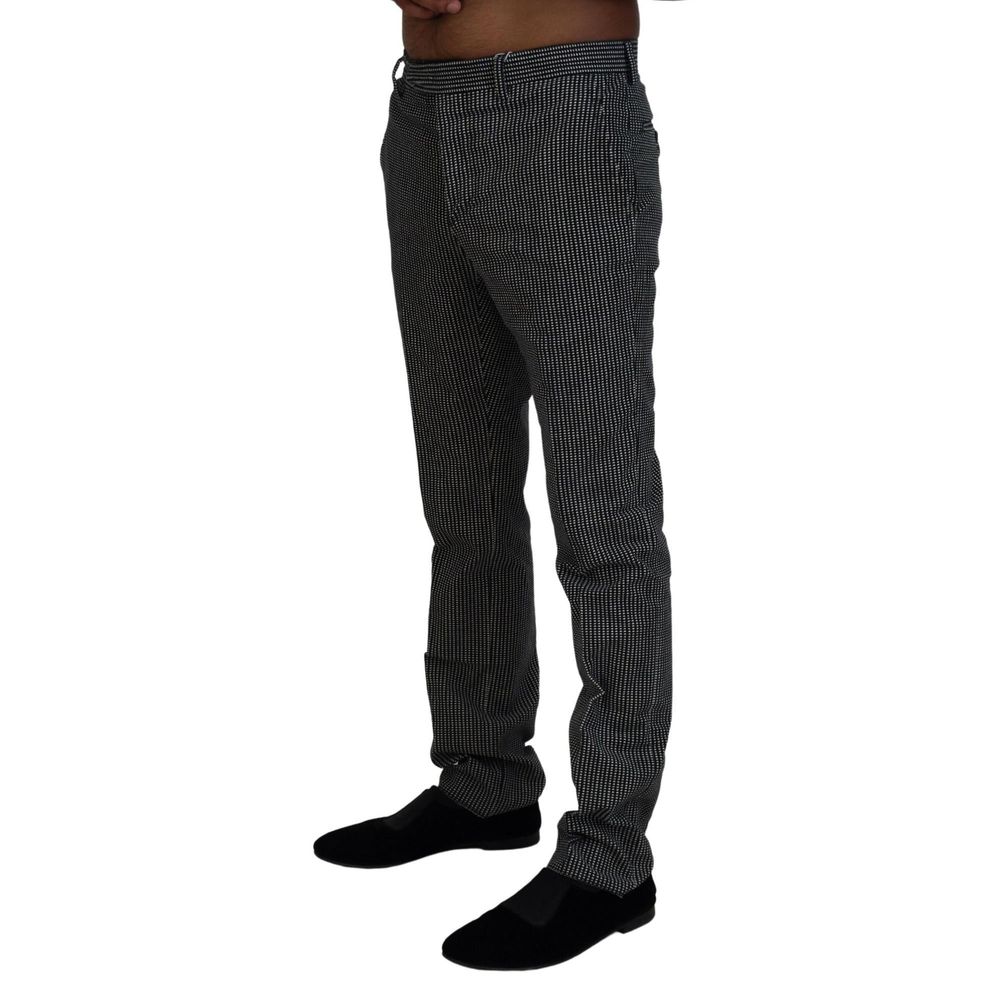 BENCIVENGA Schwarze Baumwoll-Stoffhose