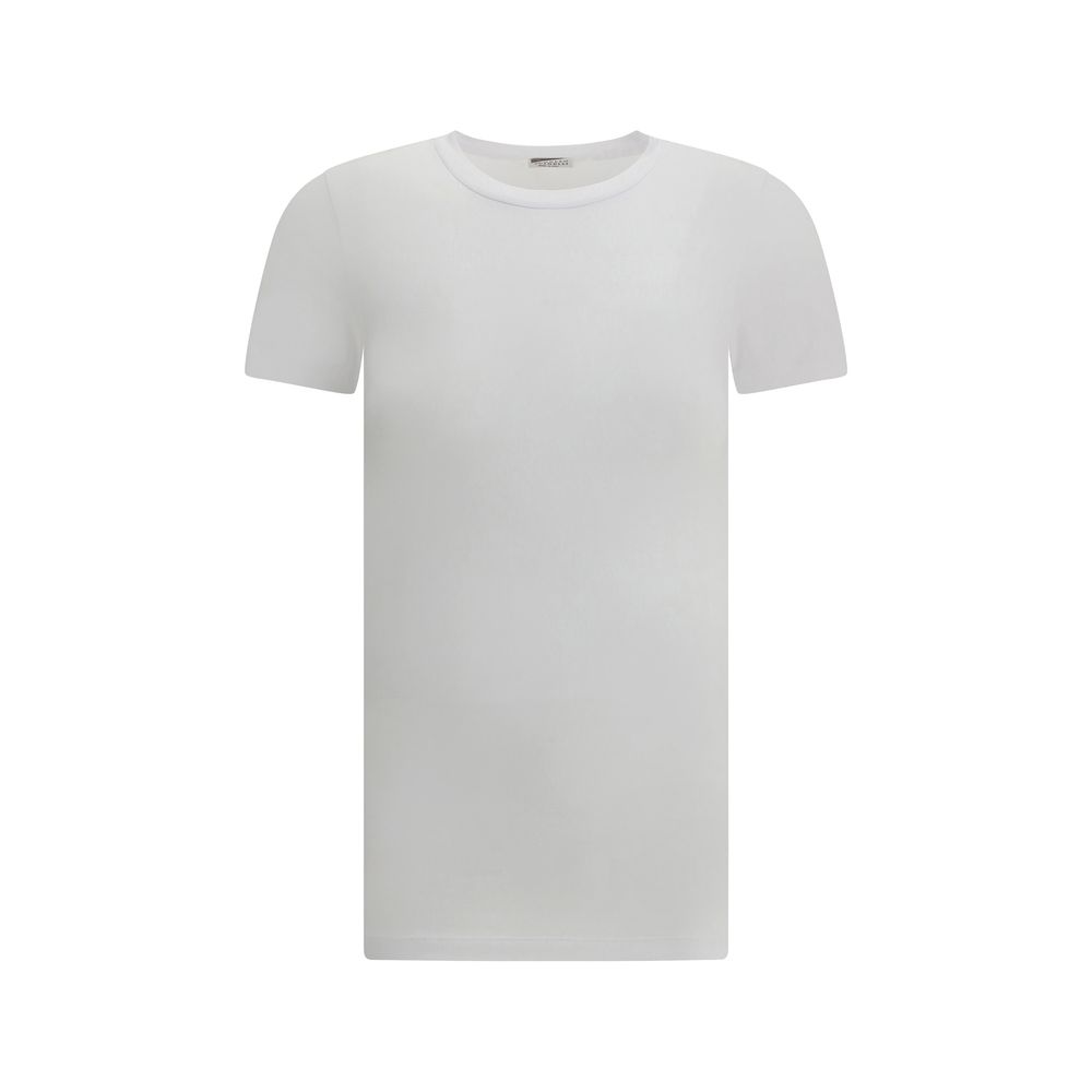 Brunello Cucinelli Weißes Baumwoll-T-Shirt